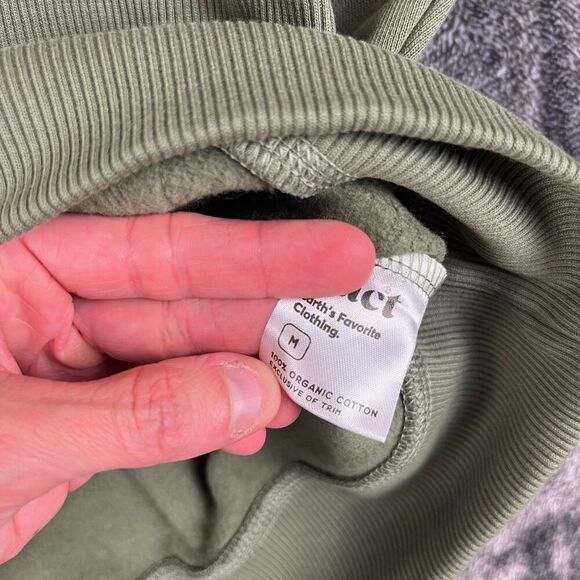Pact Unisex Caper One For All Hoodie Sweatshirt Fleece M Green Pullover NWT - Picture 5 of 11